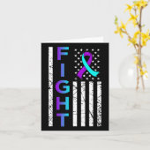 Kampf Flag Flats Fappy Suicide Awareness Support G Karte (Gelbe Blume)