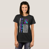 Kampf Flag Flats Fappy Suicide Awareness Support G T-Shirt (Vorne ganz)