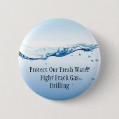 Kampf Frack Gas-Knopf - Süßwasser Button (Vorderseite)