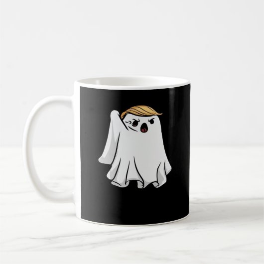 Kampf Funny Halloween Trumpkin Kaffeetasse (Links)