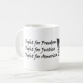 Kampf für Amerika! Kaffeetasse (Vorderseite Links)