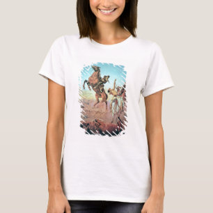 Kampf für das Wasser-Loch (Farbelitho) T-Shirt