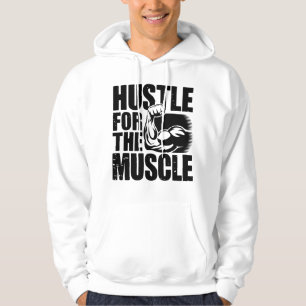 Kampf Für Den Muskel Fett Gym Zitat Kunst Hoodie