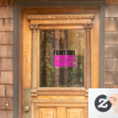 Kampf für die Rechte der Frau Feministin Fensteraufkleber (Haustür)