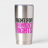 Kampf für die Rechte der Frau Feministin Thermobecher (Rückseite)