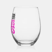 Kampf für die Rechte der Frau Feministin Weinglas Ohne Stiel (Links)