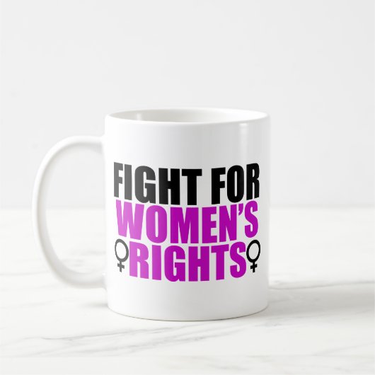 Kampf für die Rechte der Frau Kaffeetasse (Links)