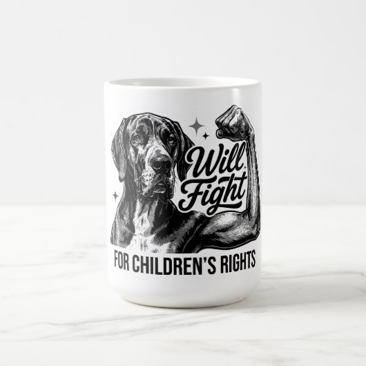 Kampf für die Rechte der Kinder  Kaffeetasse (Mittel)
