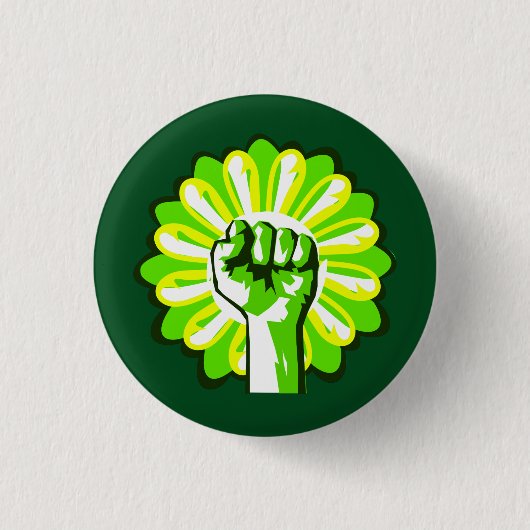 Kampf für die Umwelt! Kampf-Klimawandel! Button (Vorderseite)