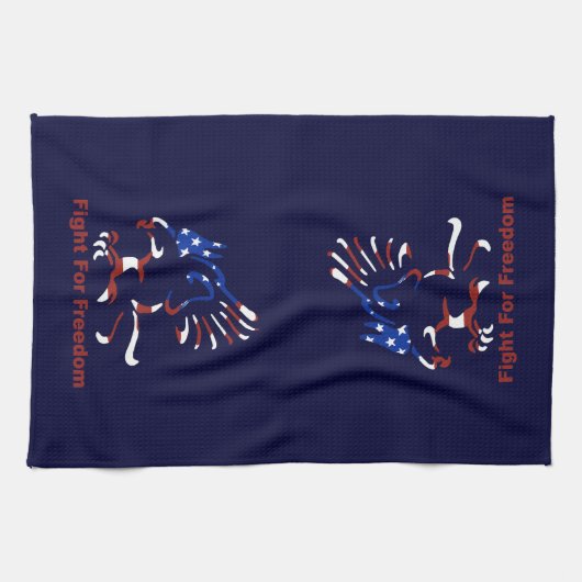 Kampf für Freiheit Adler Küchentuch (Horizontal)