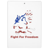 Kampf für Freiheit Klemmbrett (Rückseite)