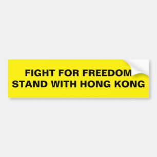 KAMPF FÜR FREIHEIT MIT HONGKONG AUTOAUFKLEBER