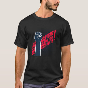 Kampf für Ihre Rechte Menschenrechte März Retro T-Shirt