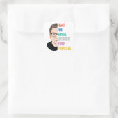 Kampf für Menschen ohne Ihre Vorrechte Quadratischer Aufkleber (Tasche)