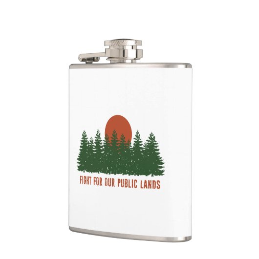 Kampf für unsere öffentlichen Landstriche Flachmann (Links)