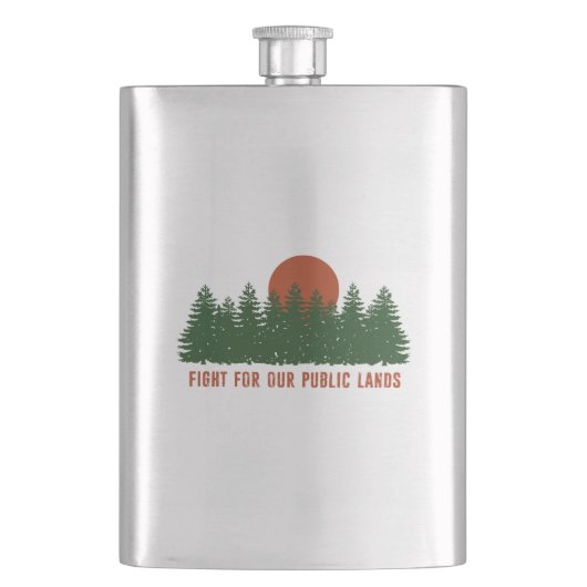 Kampf für unsere öffentlichen Landstriche Flachmann (Vorderseite)