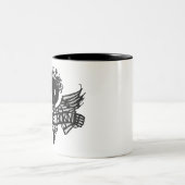 Kampf geborenes Angelina (Funktelegrafie Zweifarbige Tasse (Mittel)