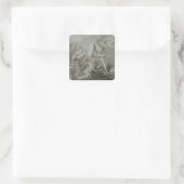 Kampf gegen Achilles mit dem Fluss Scamander Quadratischer Aufkleber (Tasche)