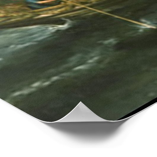 Kampf gegen Actium Vintage Poster (Ecke)