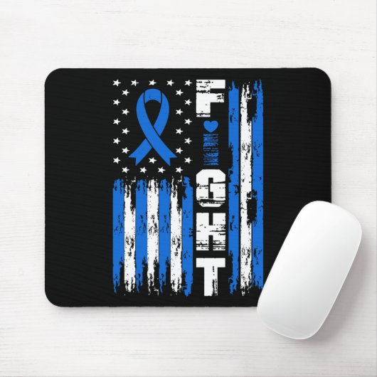 Kampf gegen Ataxie-Bewusstsein Patriotic USA Ameri Mousepad (Mit Mouse)