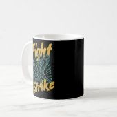 Kampf gegen Basketball Grafik Kaffeetasse (Vorderseite Links)