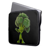 Kampf gegen Broccoli Burooccoollliii! Laptopschutzhülle (Vorderseite Links)