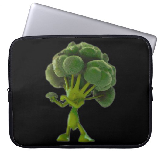 Kampf gegen Broccoli Burooccoollliii! Laptopschutzhülle (Vorderseite)