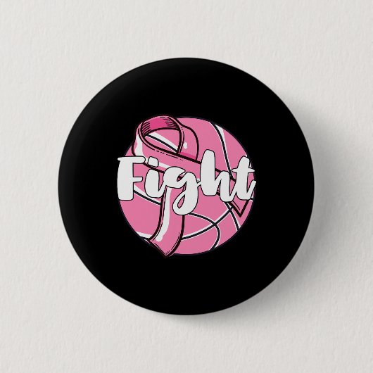 Kampf gegen Brustkrebs-Bewusstsein des bysketbyll- Button (Vorderseite)