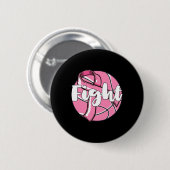 Kampf gegen Brustkrebs-Bewusstsein des bysketbyll- Button (Vorne & Hinten)