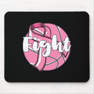 Kampf gegen Brustkrebs-Bewusstsein des bysketbyll- Mousepad