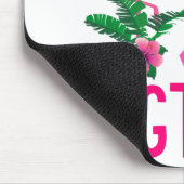 Kampf gegen Brustkrebs Bewusstsein für Flamingo-T  Mousepad (Ecke)