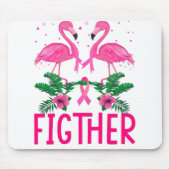 Kampf gegen Brustkrebs Bewusstsein für Flamingo-T  Mousepad (Vorne)