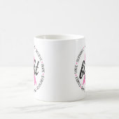 Kampf gegen Brustkrebs Pink Ribbon Bewusstsein Kaffeetasse (Mittel)
