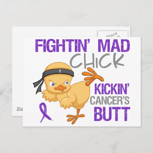 Kampf gegen Chick GIST Cancer Postkarte (Vorne/Hinten)