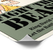 Kampf gegen das Bestienplakat Poster (Ecke)