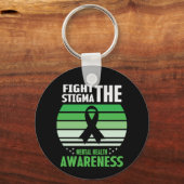 Kampf gegen das psychische Bewusstsein für Stigma Schlüsselanhänger (Rückseite)