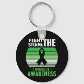 Kampf gegen das psychische Bewusstsein für Stigma Schlüsselanhänger (Rückseite)