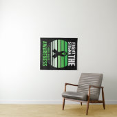 Kampf gegen das psychische Bewusstsein für Stigma Wandteppich (Beispiel (Horizontal))