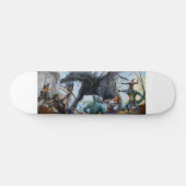 Kampf gegen das schwarze Drachenfreibord Skateboard (Horizontal)