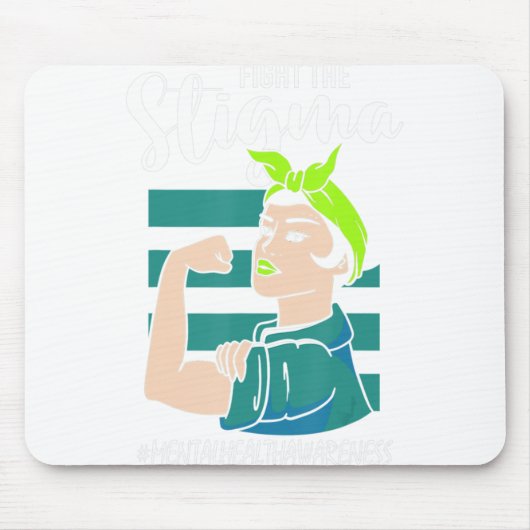 Kampf gegen das Stigma und das Bewusstsein für Sta Mousepad (Vorne)
