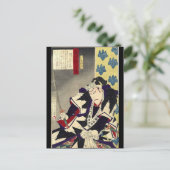 Kampf gegen den japanischen ukiyo-e samurai-Kriege Postkarte (Stehend Vorderseite)