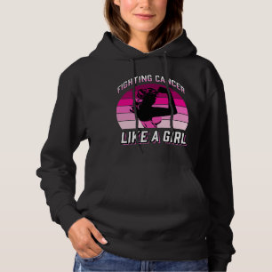 Kampf gegen den Krebs wie ein Brustkrebs-Krieger f Hoodie