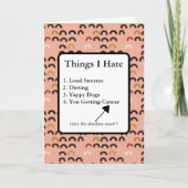 Kampf gegen den leichten Spaß Karte (Vorderseite)