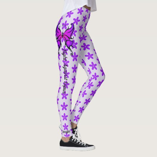 Kampf gegen den Lupus-Text - Frauen-Leggings Leggings (Rechts)