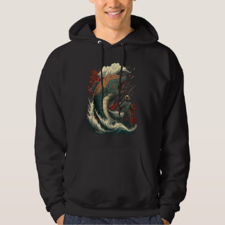 Kampf gegen den Riesenkarpfen Japanisch Hoodie