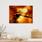 Kampf gegen den Sturm Poster (Küche)