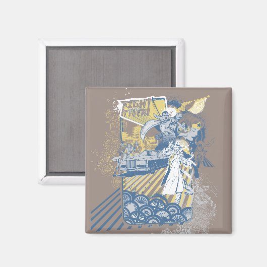 Kampf gegen den Tiger Magnet (Vorderseite/Rückseite)