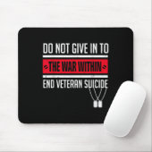 Kampf gegen den Veteran Suizid Ptsd Bewusstsein 22 Mousepad (Mit Mouse)