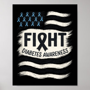 Kampf gegen Diabetes - Sensibilisierungskampagne Poster