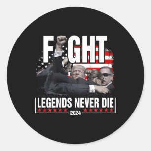 Kampf gegen die Legenden Die 2024 nie Trump (auf B Runder Aufkleber